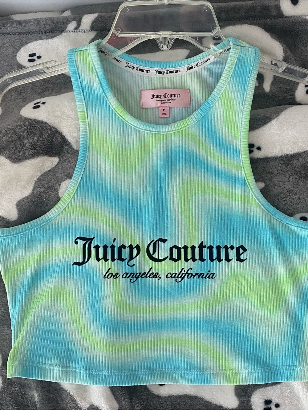 Juicy Couture Tie-Dye Cropped Tank Top